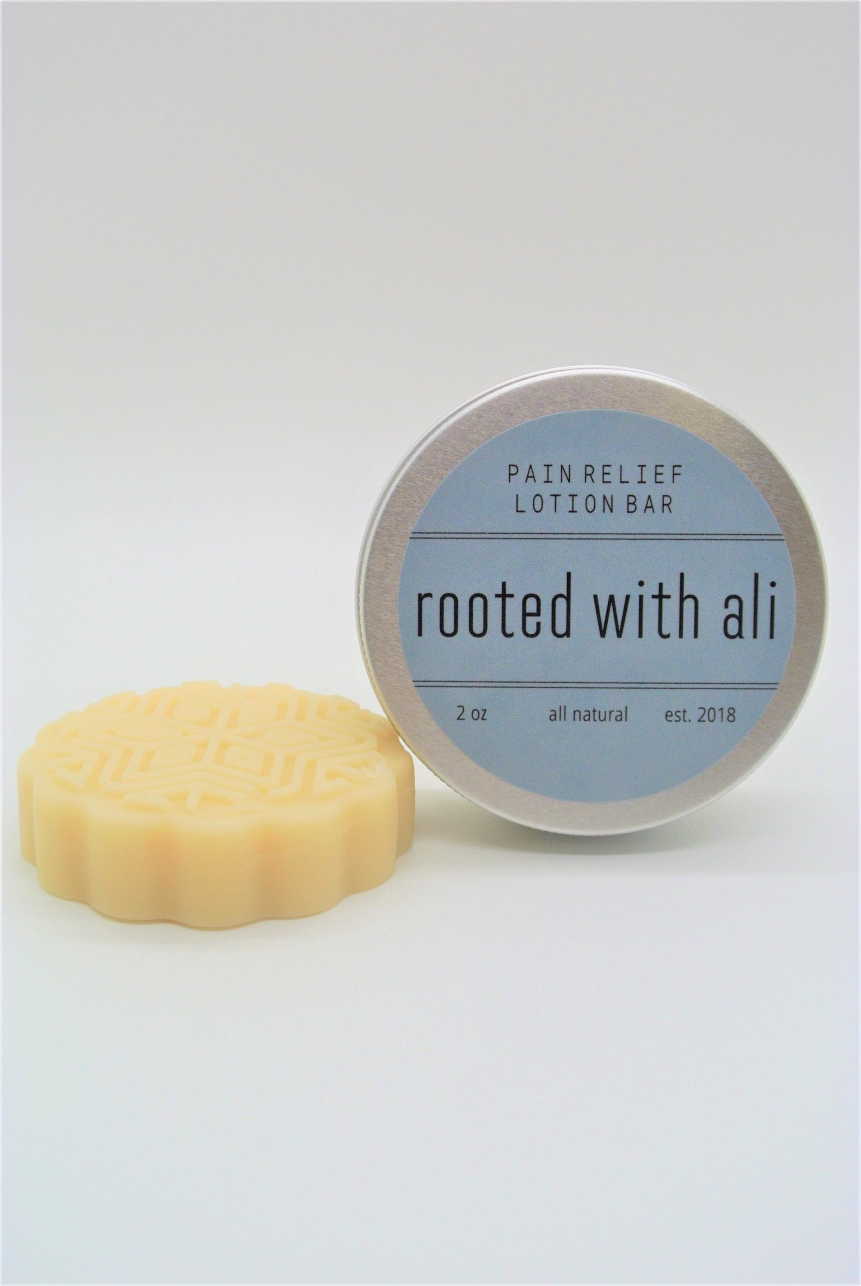 Pain Relief Lotion Bar All Natural Rooted with Ali rooted with ali